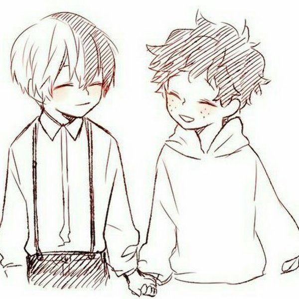 Парные рисунки для срисовки