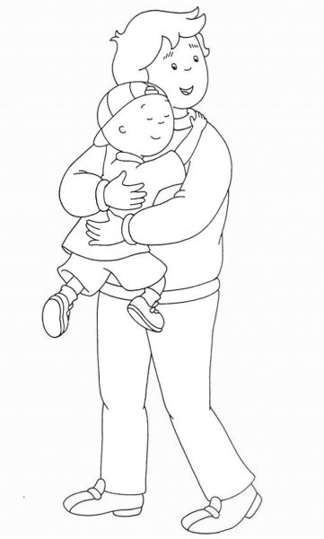 Папа раскраска для детей