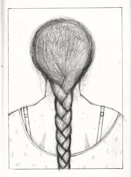 Косичка рисунок