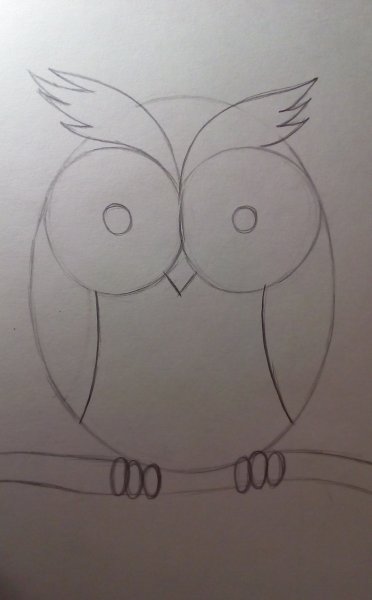 Рисование Совы 1 класс