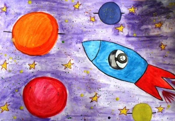 Космос раскраска для детей