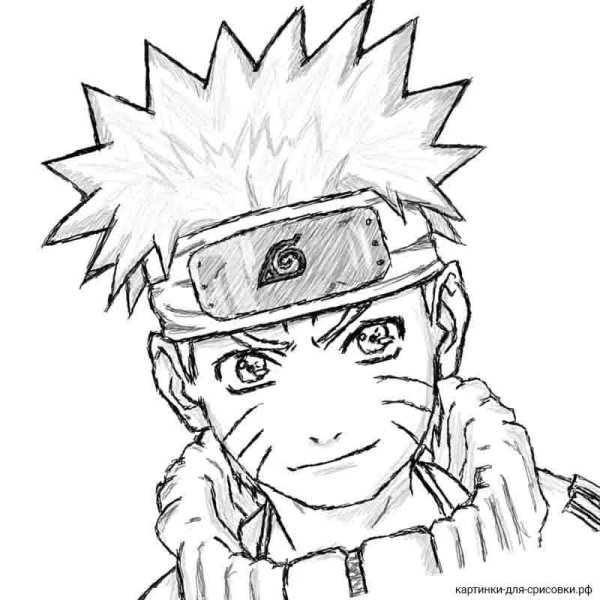 Наруто для срисовки Наруто