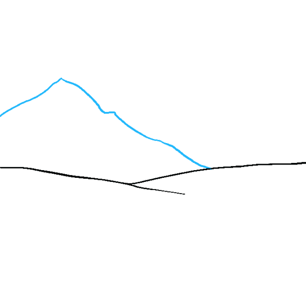 Горы карандашом для начинающих