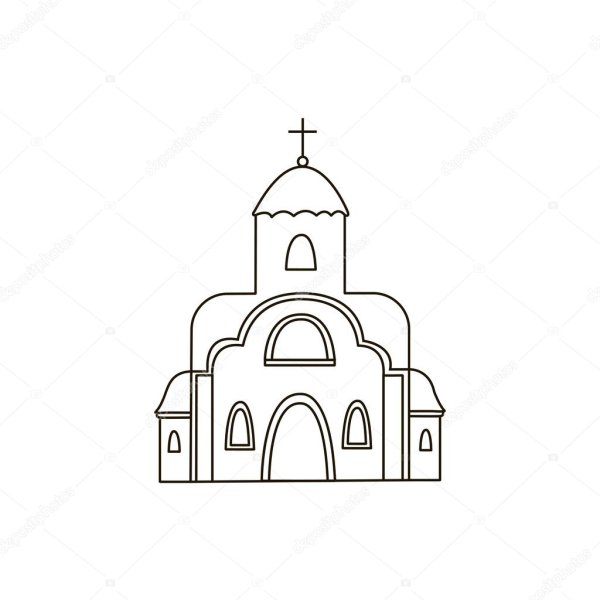 Эскиз православного храма