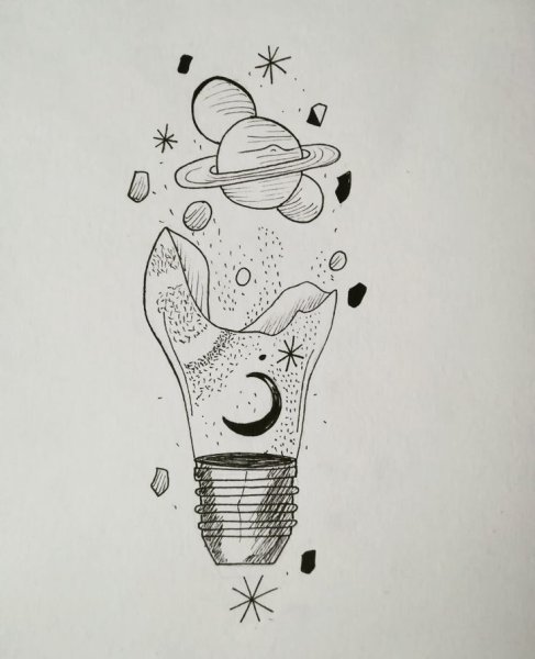 Графические рисунки легкие