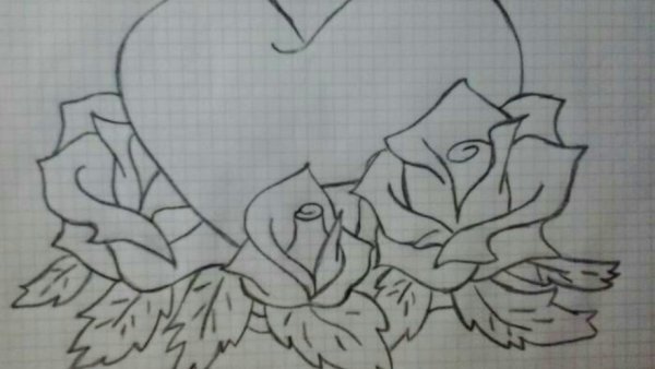 Рисунок мамы карандашом для срисовки