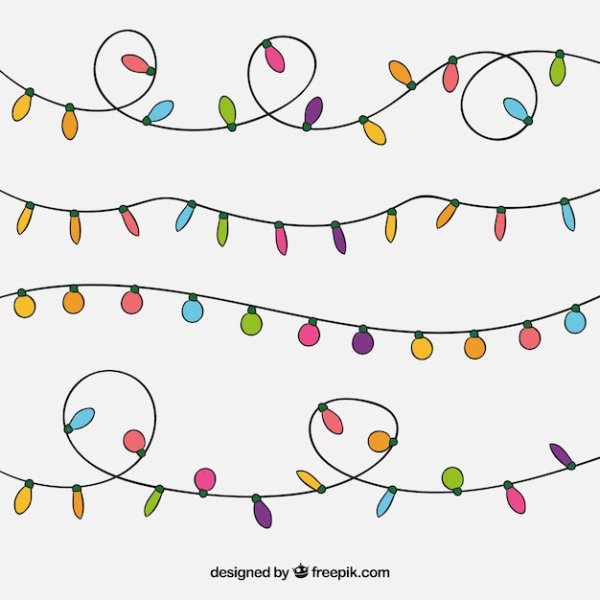 Гирлянда нарисованная