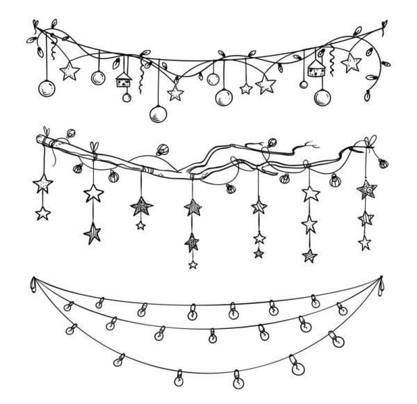 Набросок гирлянды