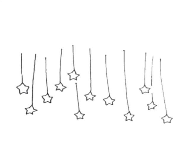 Гирлянда для срисовки