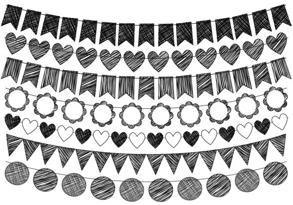 Гирлянда hand drawn