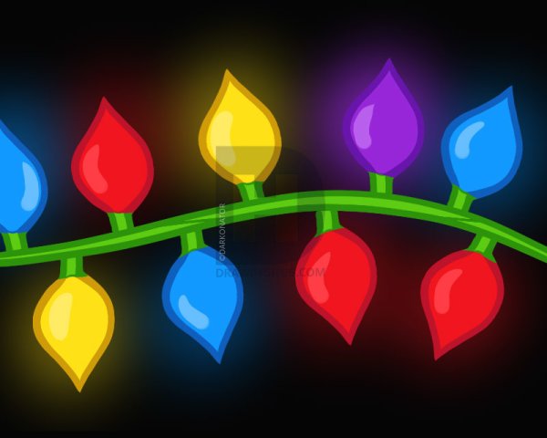 Гирлянда карандашом