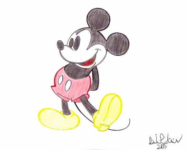 Микки Маус картинки для срисовки