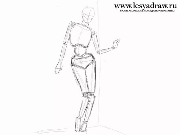 Рисунок человека поэтапно для начинающих