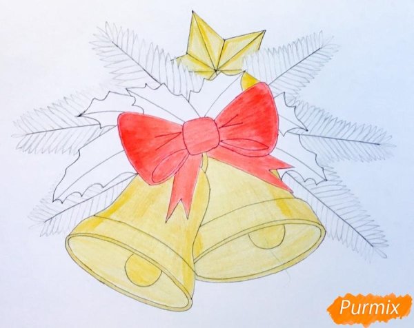 Колокольчик карандашом школьный