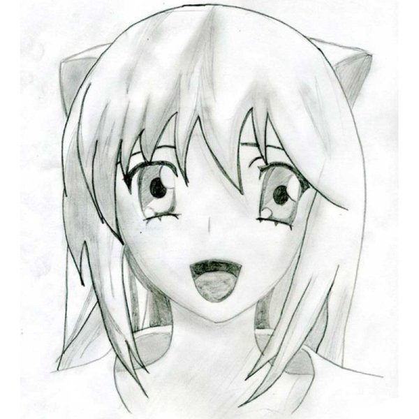 Аниме рисунки карандашом