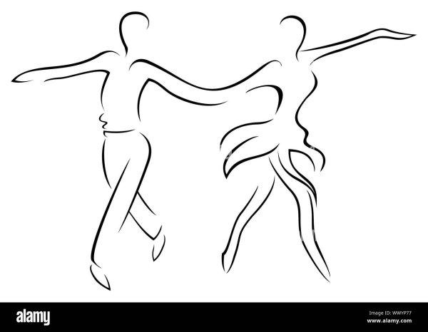 Балерина рисунок карандашом