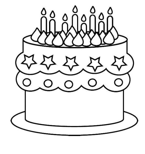 Торт рисунок