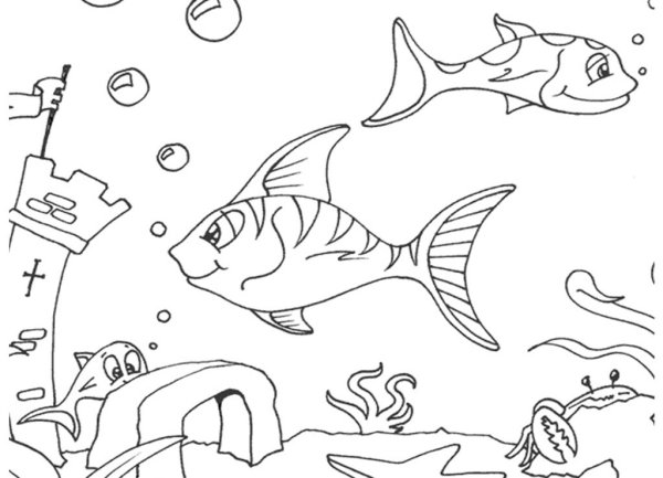 Раскраска. Подводный мир (а4)