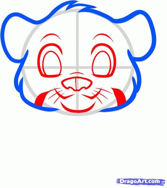 Тигр. Раскраска