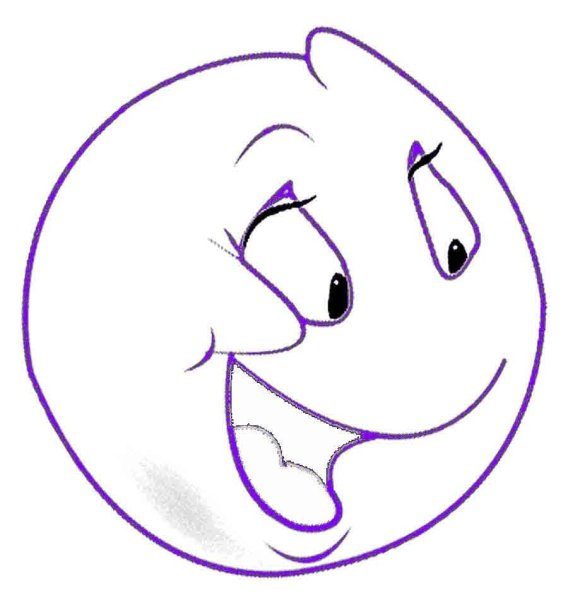 Колобок рисунок легкий