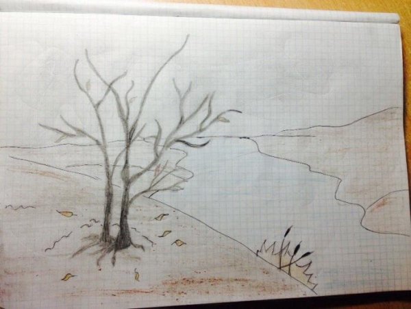 Рисунок на тему осень