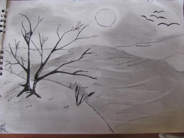 Рисунок на тему листопад