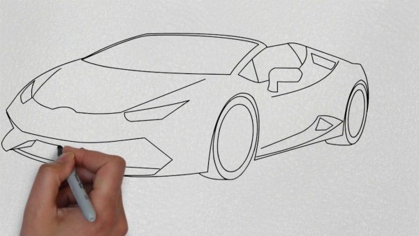 Ламборгини карандашом легко