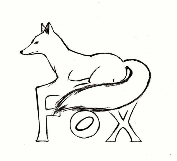 Рисунок лисы карандашом для срисовки