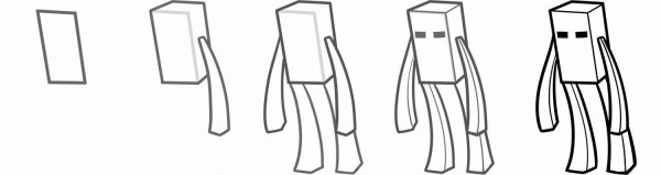 Майнкрафт рисунок пошагово