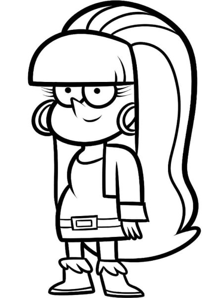 Раскраски для девочек гравитиволс