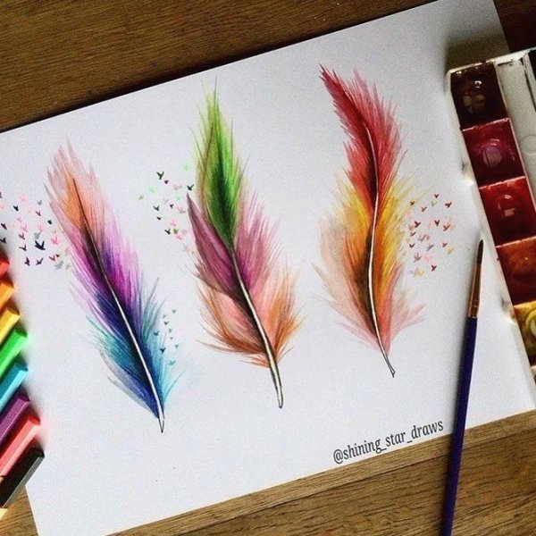 Перо для рисования акварелью