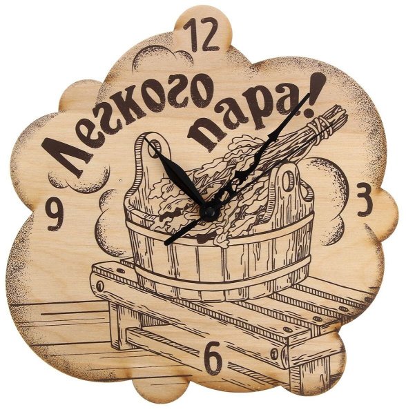 Часы Выжигание по дереву