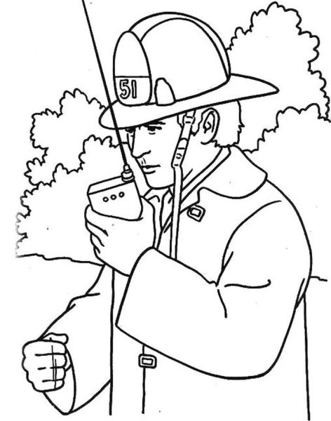 МЧС раскраска