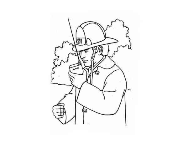 МЧС раскраска