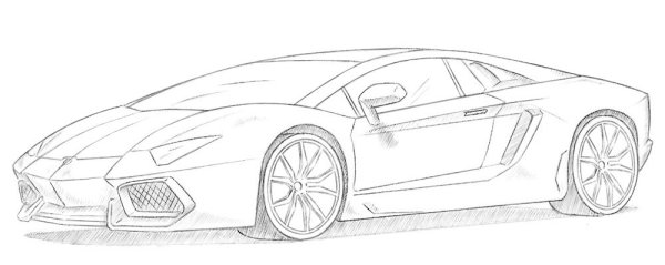 Раскраска Ламборджини Хуракан