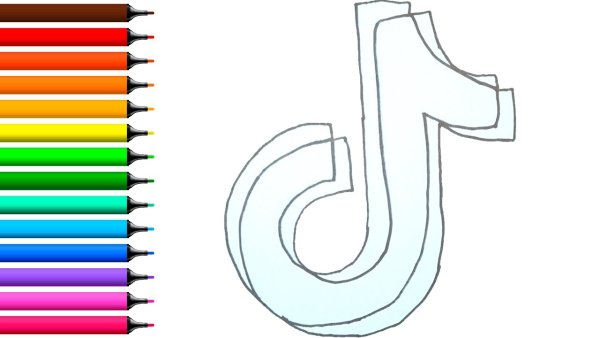 Тик ток нарисовать легко