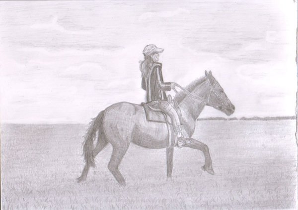 Степь рисунок