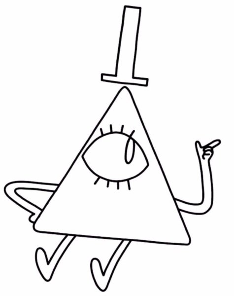 Гравити Фолз Билл срисовать