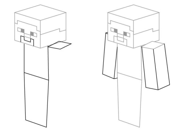 Как нарисовать майнкрафт карандашом