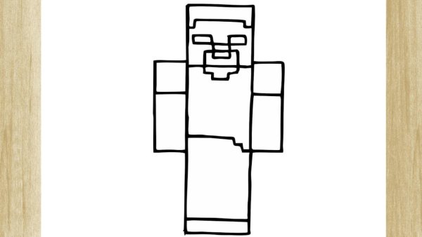 Рисунок майнкрафт карандашом