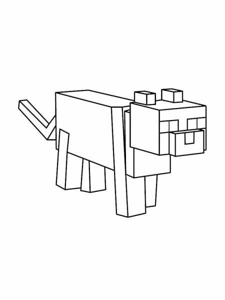 Раскраска блоки из МАЙНКРАФТА