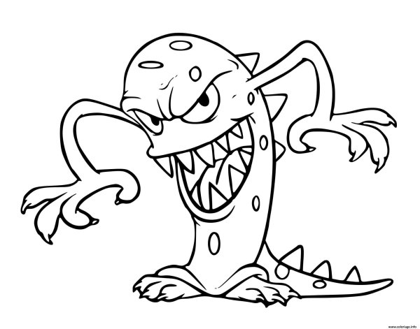 Наброски рисунков монстров