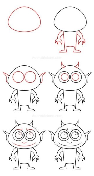 Монстры раскраска для детей