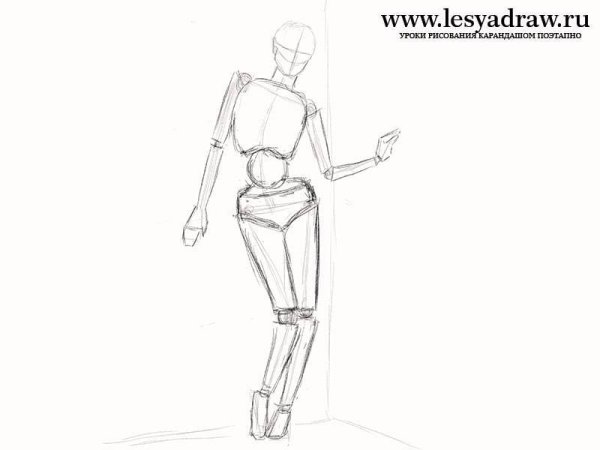 Девушка для раскрашивания в полный рост