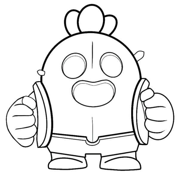 Раскраска Браво старс Спайк