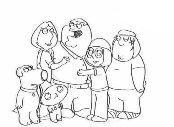 Рисунок семьи для срисовки