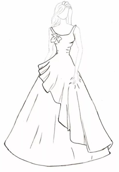 Платья для срисовки