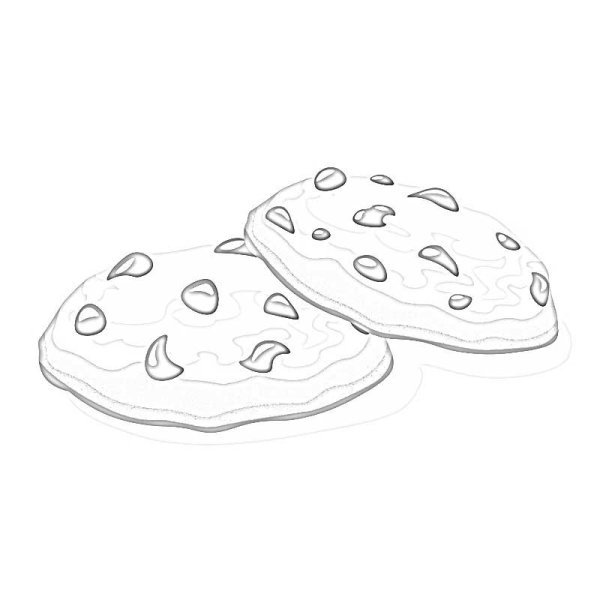 Раскраска печенье