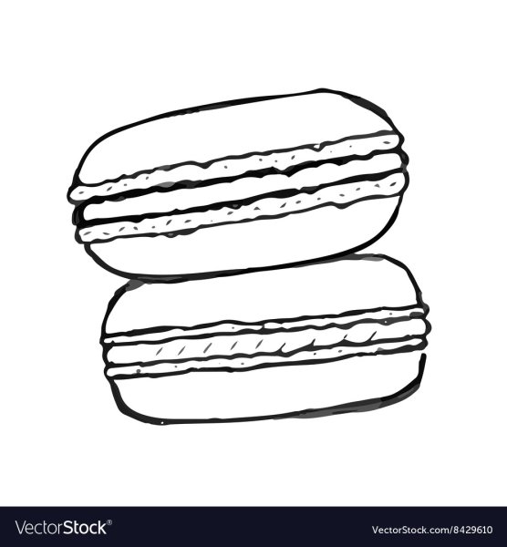 Макаруны карандашом