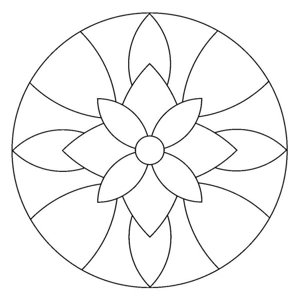 Простые мандалы для детей